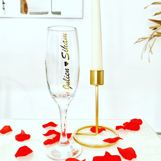 Flûtes à champagne personnalisables